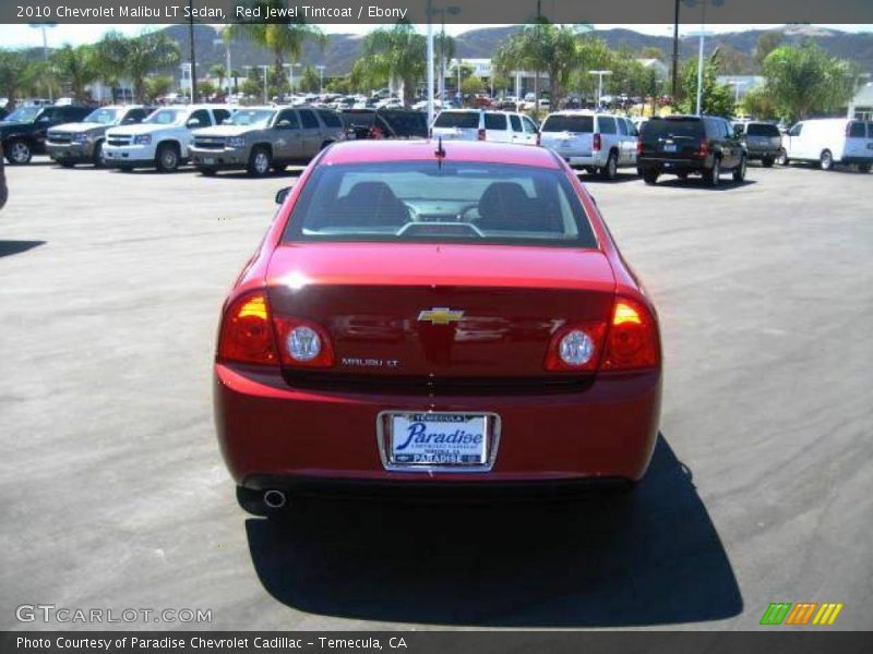 Red Jewel Tintcoat / Ebony 2010 Chevrolet Malibu LT Sedan