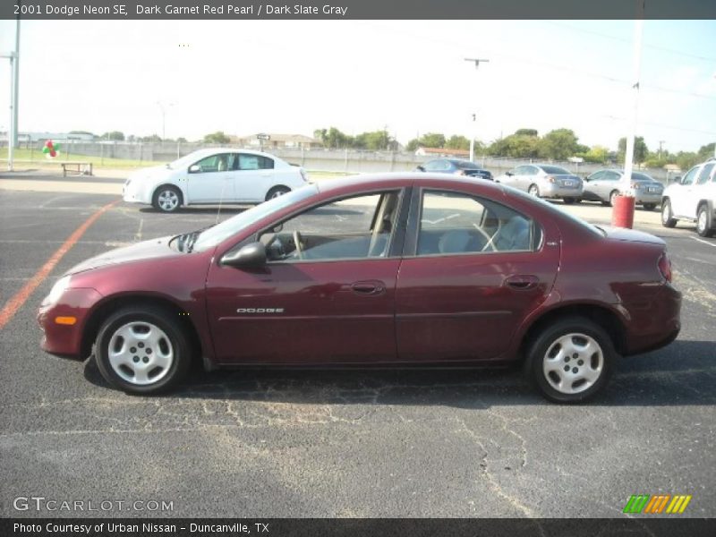 Dark Garnet Red Pearl / Dark Slate Gray 2001 Dodge Neon SE