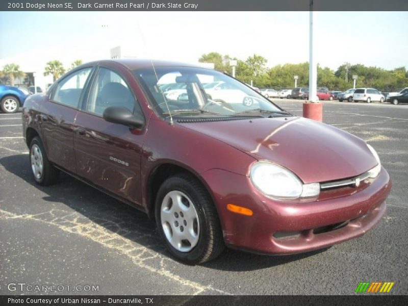 Dark Garnet Red Pearl / Dark Slate Gray 2001 Dodge Neon SE