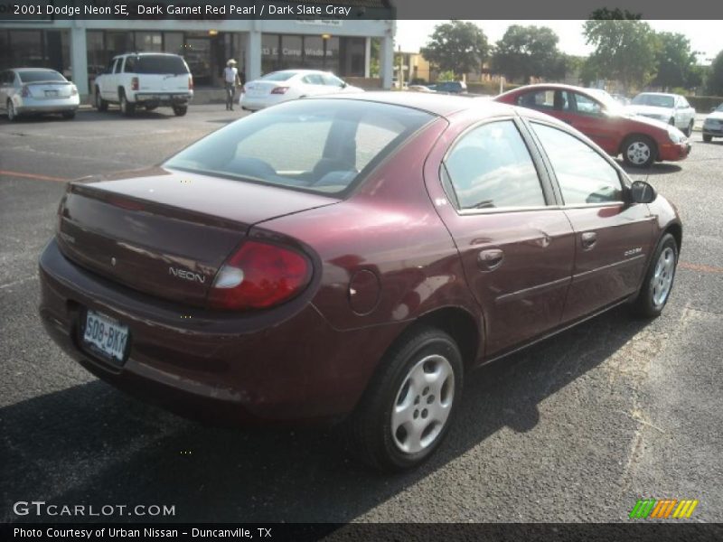 Dark Garnet Red Pearl / Dark Slate Gray 2001 Dodge Neon SE