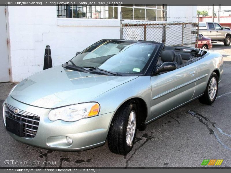 Satin Jade Pearl / Charcoal 2005 Chrysler Sebring Touring Convertible
