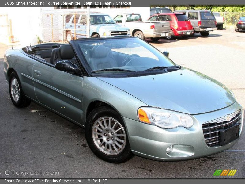 Satin Jade Pearl / Charcoal 2005 Chrysler Sebring Touring Convertible