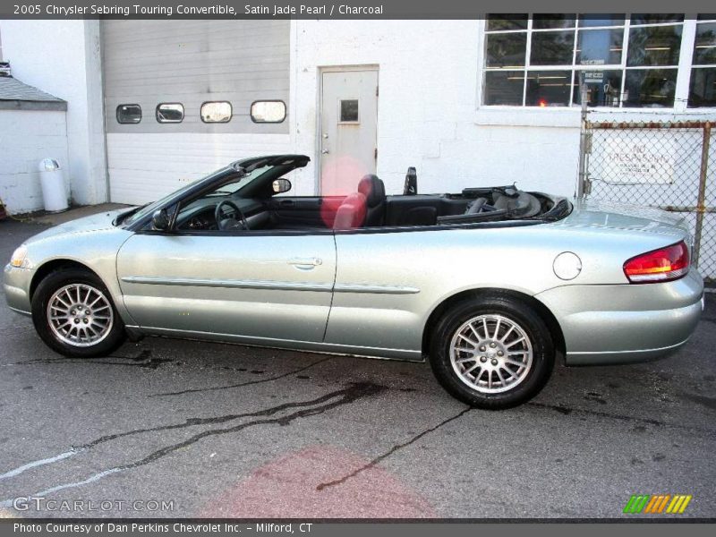 Satin Jade Pearl / Charcoal 2005 Chrysler Sebring Touring Convertible