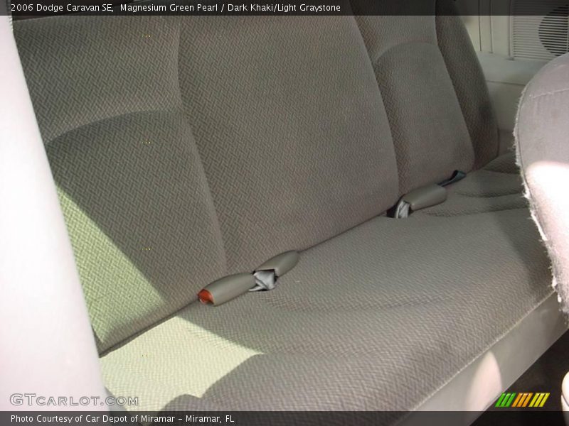 Magnesium Green Pearl / Dark Khaki/Light Graystone 2006 Dodge Caravan SE