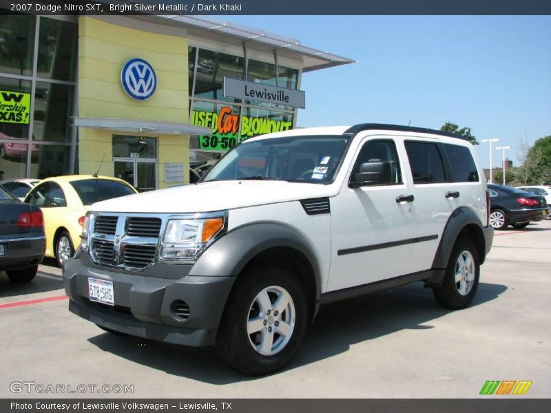 Bright Silver Metallic / Dark Khaki 2007 Dodge Nitro SXT