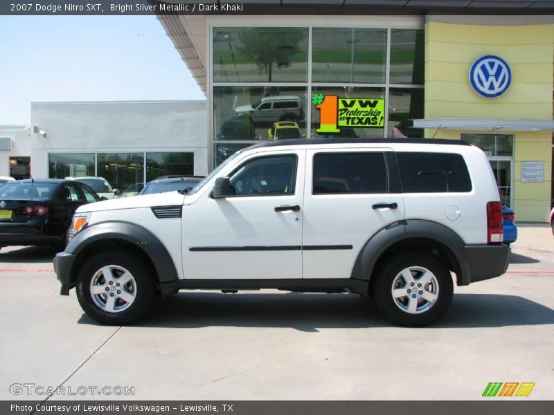 Bright Silver Metallic / Dark Khaki 2007 Dodge Nitro SXT