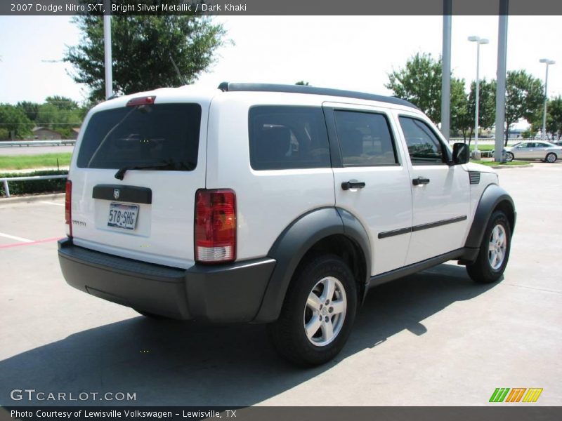 Bright Silver Metallic / Dark Khaki 2007 Dodge Nitro SXT