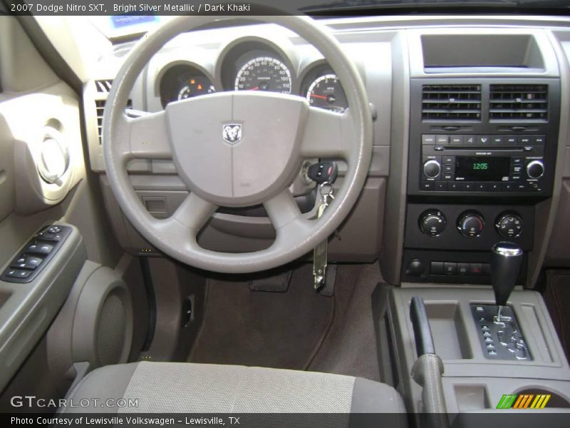 Bright Silver Metallic / Dark Khaki 2007 Dodge Nitro SXT
