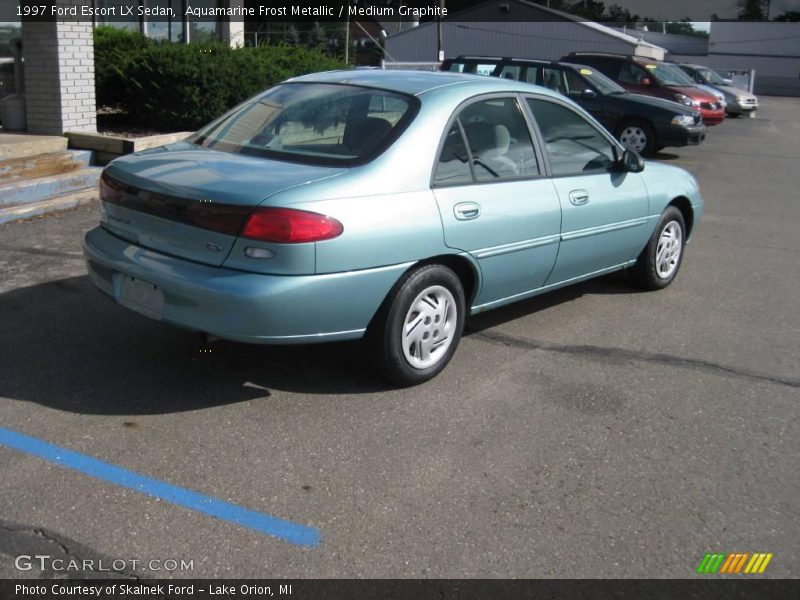 Aquamarine Frost Metallic / Medium Graphite 1997 Ford Escort LX Sedan