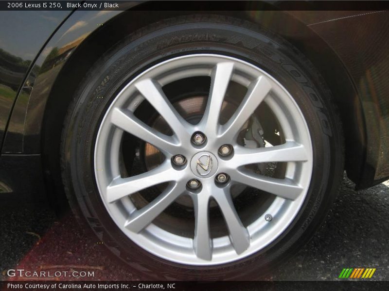 Black Onyx / Black 2006 Lexus IS 250