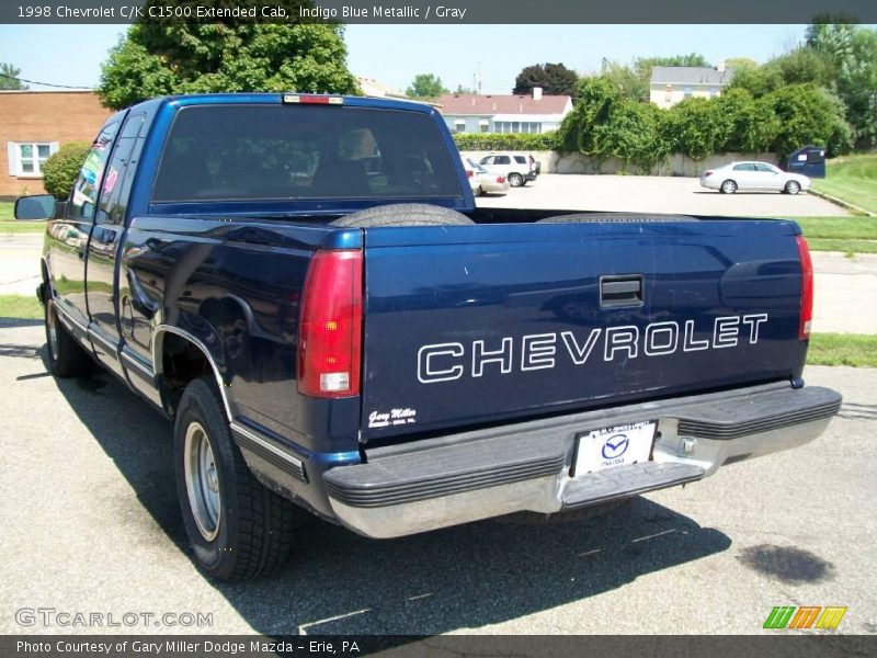 Indigo Blue Metallic / Gray 1998 Chevrolet C/K C1500 Extended Cab