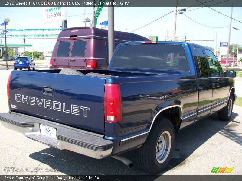 Indigo Blue Metallic / Gray 1998 Chevrolet C/K C1500 Extended Cab