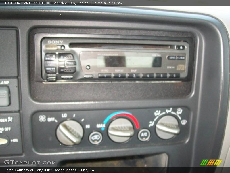 Indigo Blue Metallic / Gray 1998 Chevrolet C/K C1500 Extended Cab