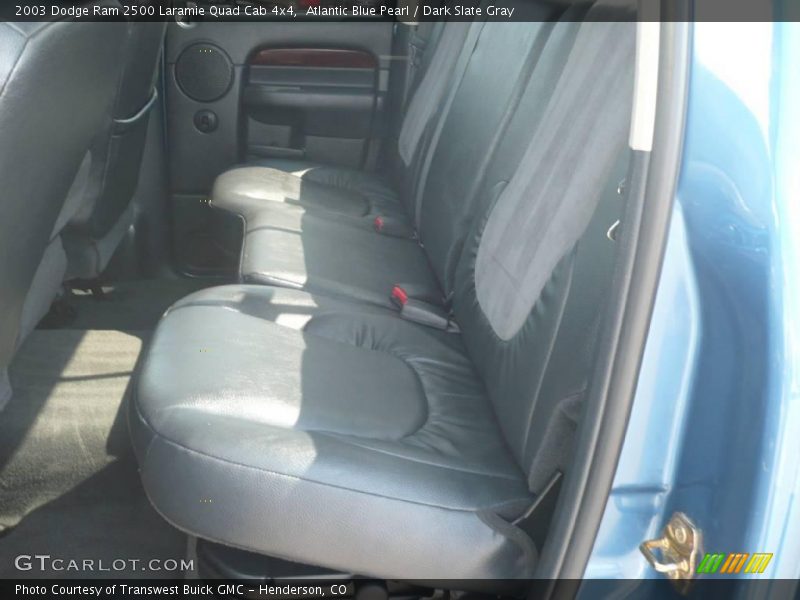 Atlantic Blue Pearl / Dark Slate Gray 2003 Dodge Ram 2500 Laramie Quad Cab 4x4