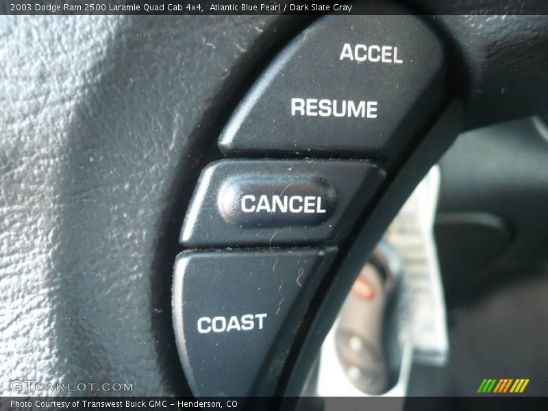 Atlantic Blue Pearl / Dark Slate Gray 2003 Dodge Ram 2500 Laramie Quad Cab 4x4