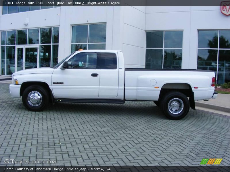 Bright White / Agate 2001 Dodge Ram 3500 Sport Quad Cab Dually