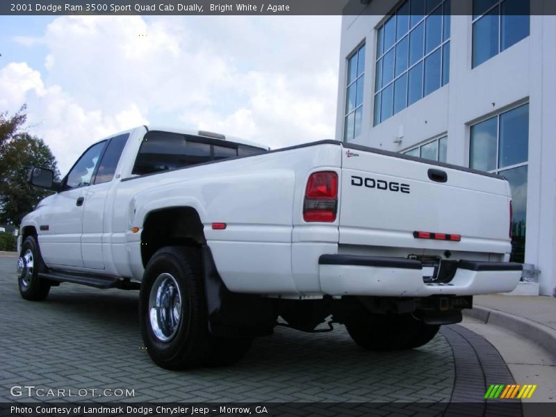 Bright White / Agate 2001 Dodge Ram 3500 Sport Quad Cab Dually