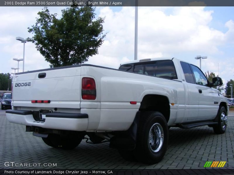 Bright White / Agate 2001 Dodge Ram 3500 Sport Quad Cab Dually