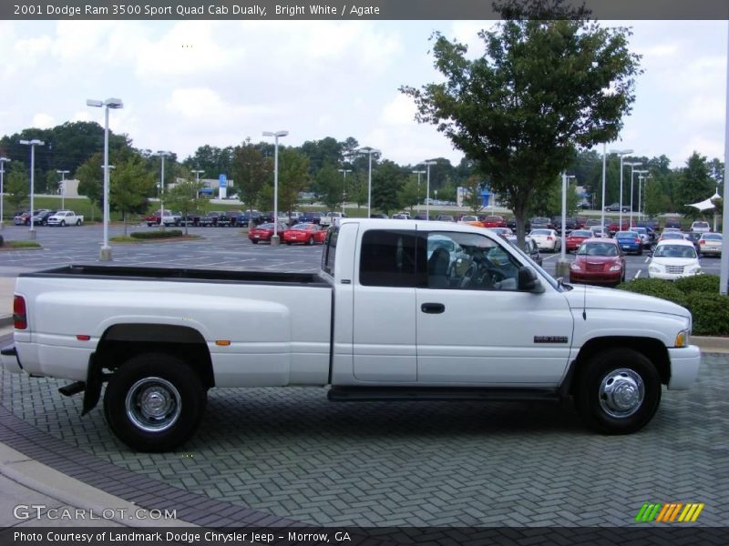 Bright White / Agate 2001 Dodge Ram 3500 Sport Quad Cab Dually