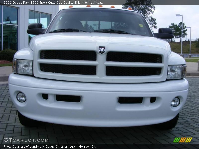 Bright White / Agate 2001 Dodge Ram 3500 Sport Quad Cab Dually