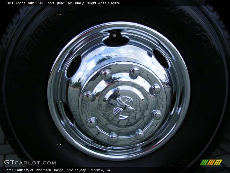 Bright White / Agate 2001 Dodge Ram 3500 Sport Quad Cab Dually