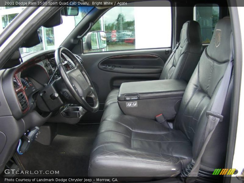 Bright White / Agate 2001 Dodge Ram 3500 Sport Quad Cab Dually