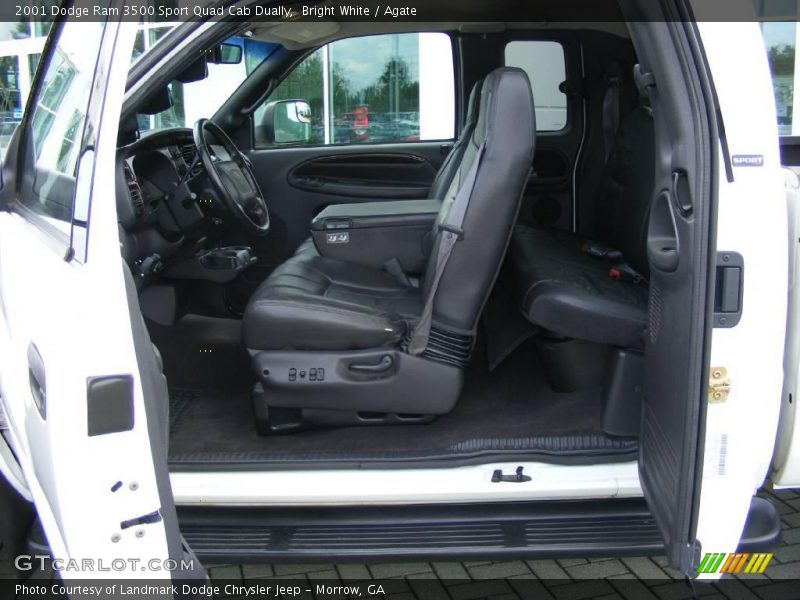Bright White / Agate 2001 Dodge Ram 3500 Sport Quad Cab Dually