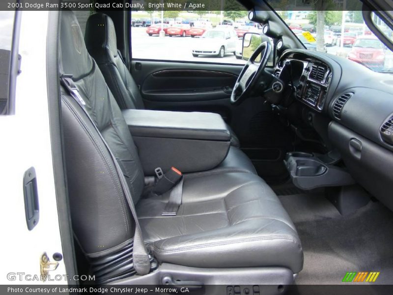 Bright White / Agate 2001 Dodge Ram 3500 Sport Quad Cab Dually