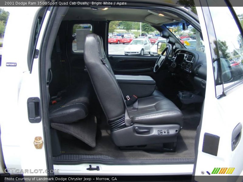 Bright White / Agate 2001 Dodge Ram 3500 Sport Quad Cab Dually