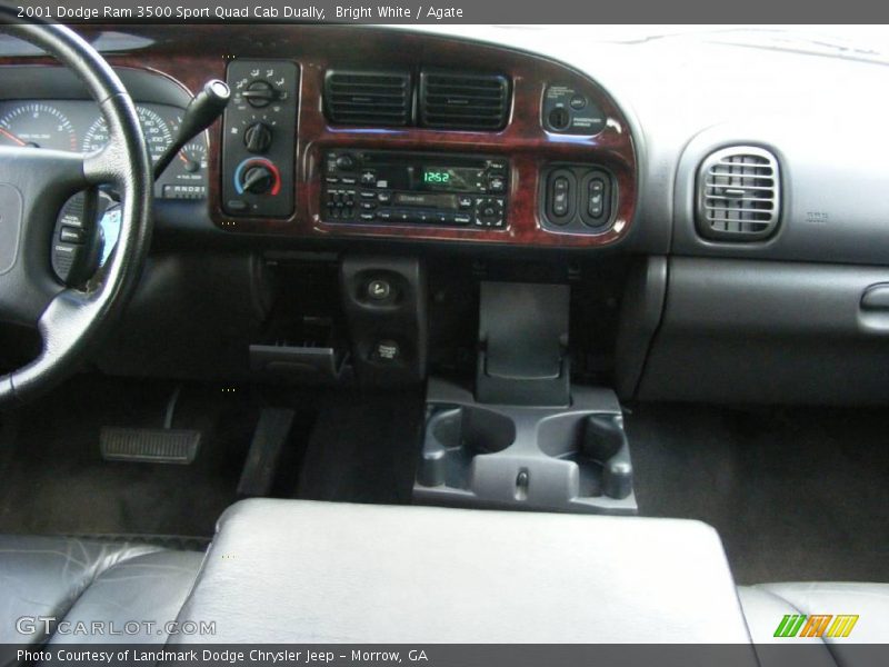 Bright White / Agate 2001 Dodge Ram 3500 Sport Quad Cab Dually