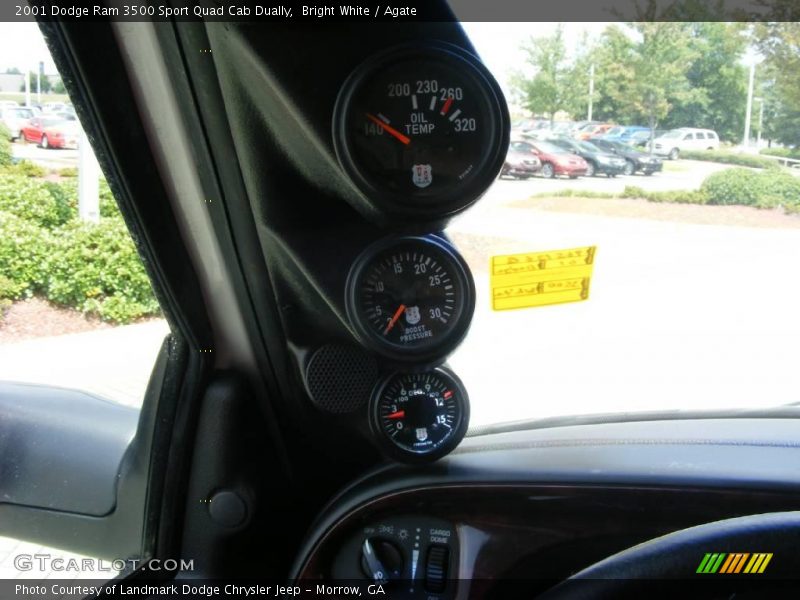 Bright White / Agate 2001 Dodge Ram 3500 Sport Quad Cab Dually