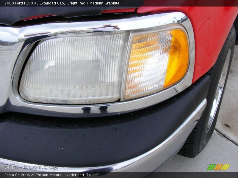 Bright Red / Medium Graphite 2000 Ford F150 XL Extended Cab