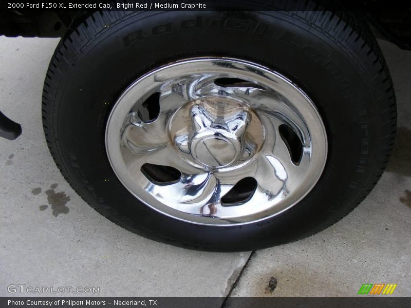 Bright Red / Medium Graphite 2000 Ford F150 XL Extended Cab