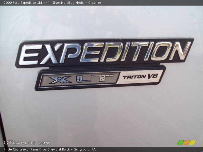 Silver Metallic / Medium Graphite 2000 Ford Expedition XLT 4x4