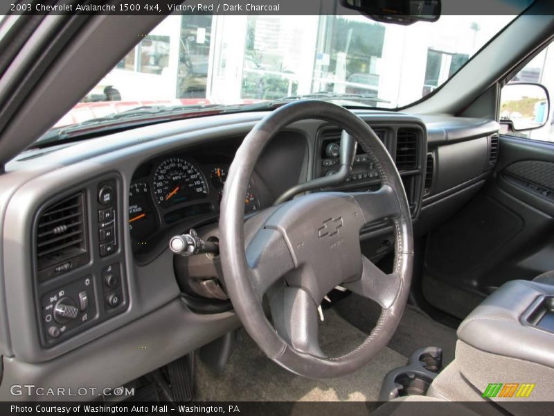 Victory Red / Dark Charcoal 2003 Chevrolet Avalanche 1500 4x4