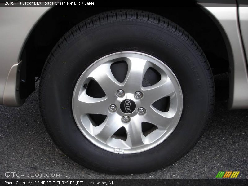 Sage Green Metallic / Beige 2005 Kia Sedona EX