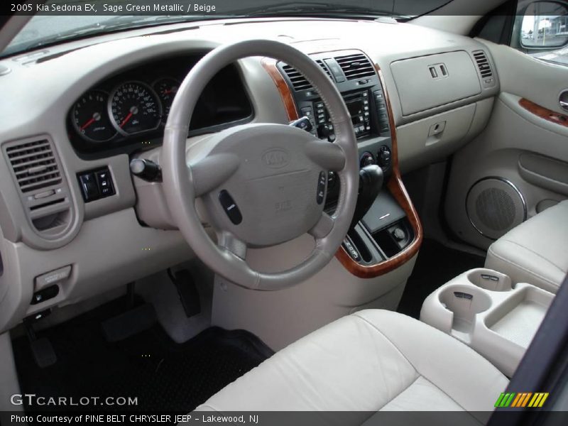 Sage Green Metallic / Beige 2005 Kia Sedona EX