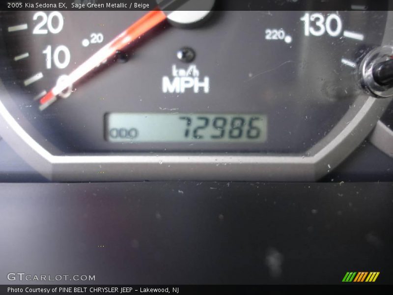 Sage Green Metallic / Beige 2005 Kia Sedona EX