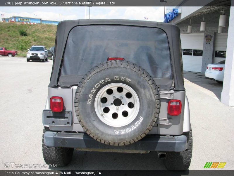 Silverstone Metallic / Agate Black 2001 Jeep Wrangler Sport 4x4