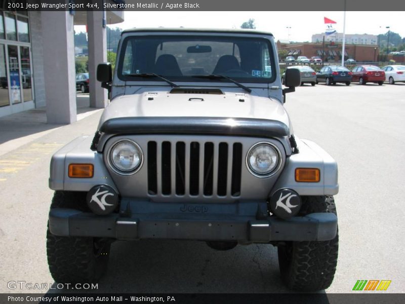 Silverstone Metallic / Agate Black 2001 Jeep Wrangler Sport 4x4