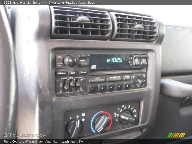 Silverstone Metallic / Agate Black 2001 Jeep Wrangler Sport 4x4