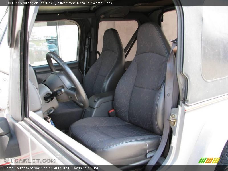 Silverstone Metallic / Agate Black 2001 Jeep Wrangler Sport 4x4