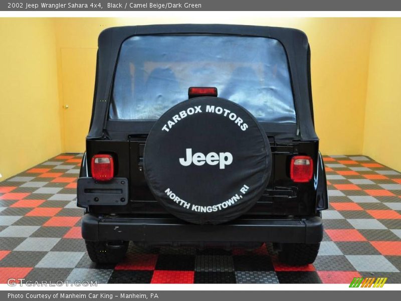 Black / Camel Beige/Dark Green 2002 Jeep Wrangler Sahara 4x4