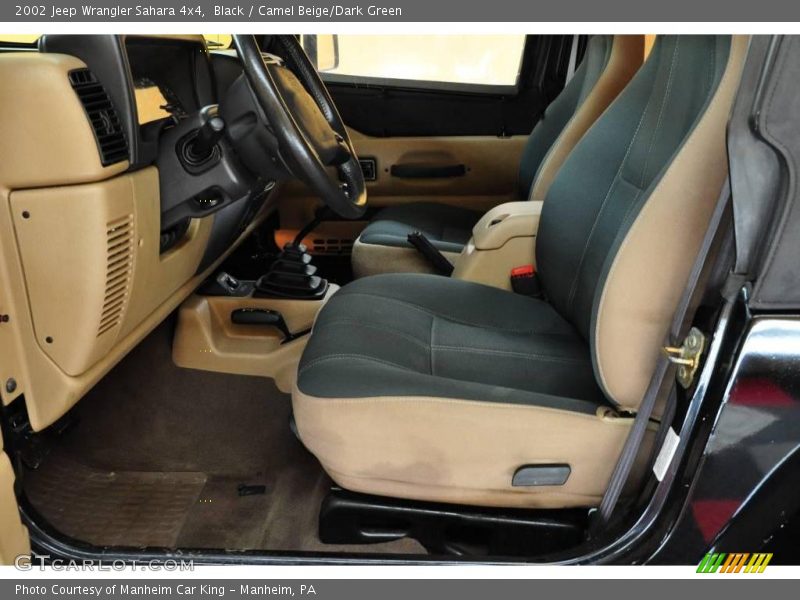 Black / Camel Beige/Dark Green 2002 Jeep Wrangler Sahara 4x4