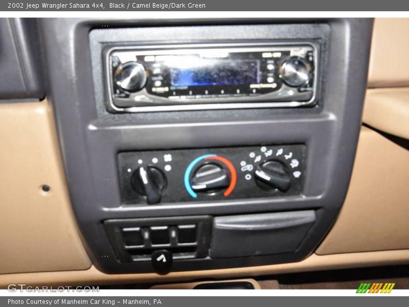 Black / Camel Beige/Dark Green 2002 Jeep Wrangler Sahara 4x4