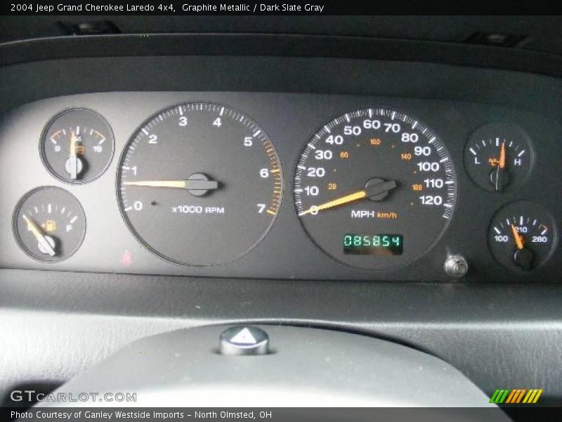 Graphite Metallic / Dark Slate Gray 2004 Jeep Grand Cherokee Laredo 4x4