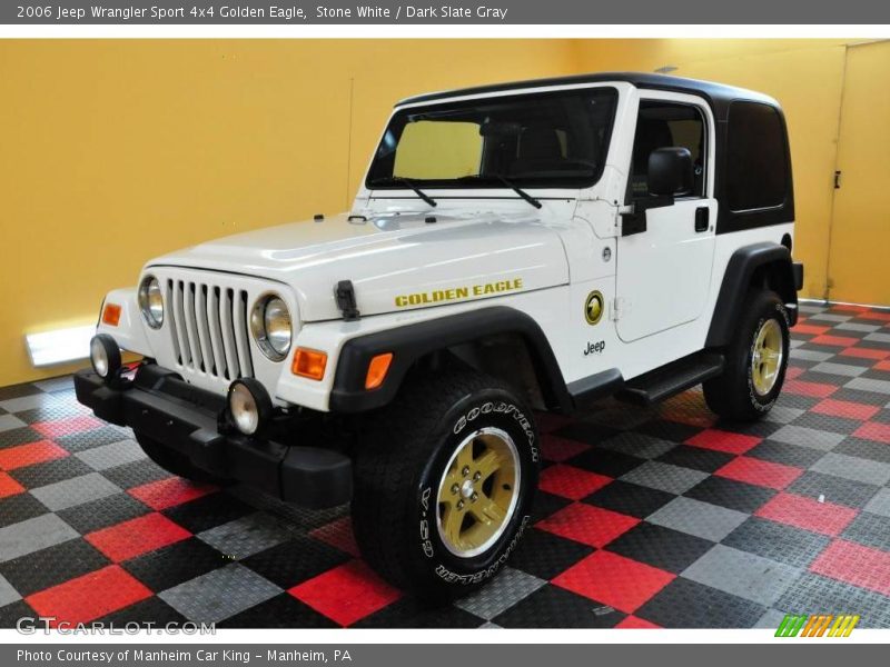 Stone White / Dark Slate Gray 2006 Jeep Wrangler Sport 4x4 Golden Eagle