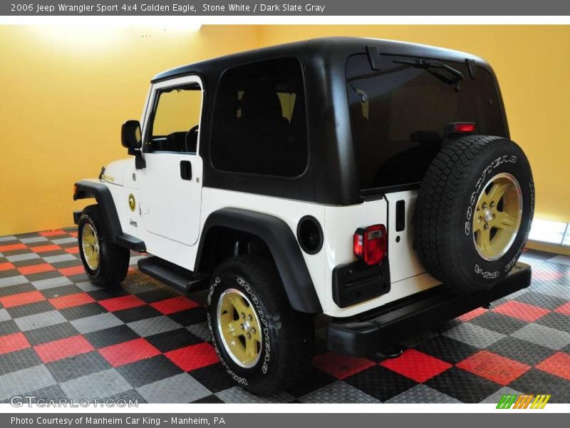 Stone White / Dark Slate Gray 2006 Jeep Wrangler Sport 4x4 Golden Eagle