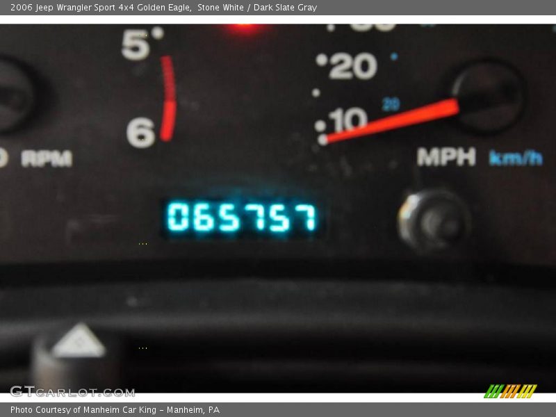 Stone White / Dark Slate Gray 2006 Jeep Wrangler Sport 4x4 Golden Eagle