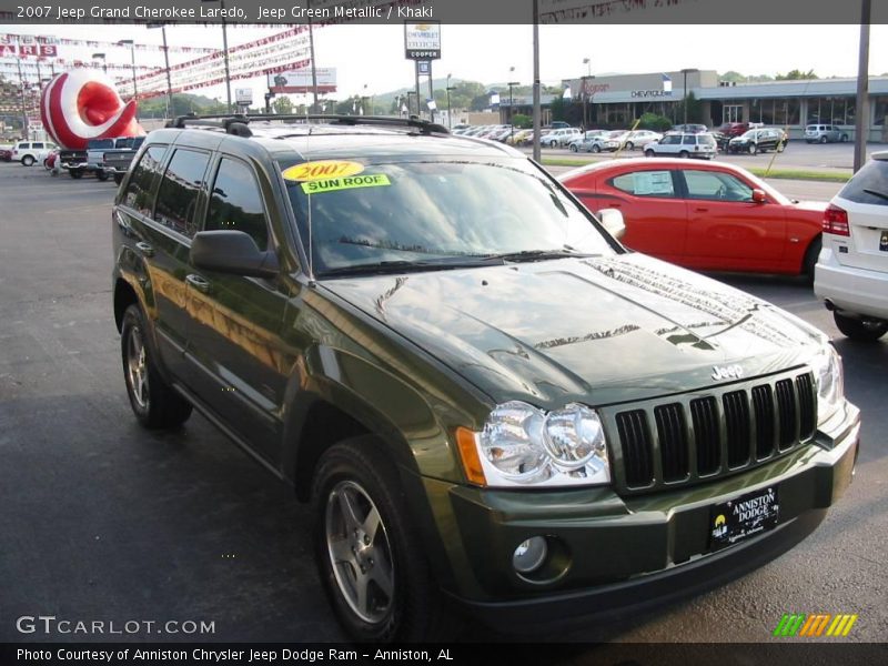 Jeep Green Metallic / Khaki 2007 Jeep Grand Cherokee Laredo